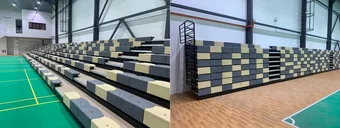Retractable seating by PSB at Timedotcom