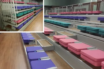 Retractable seating by PSB at UPSI Tanjung Malim, Perak