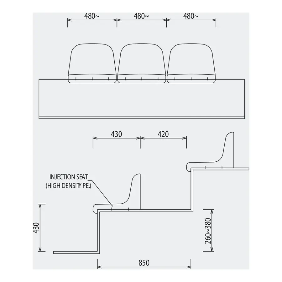PSB-PB-E6 technical drawing