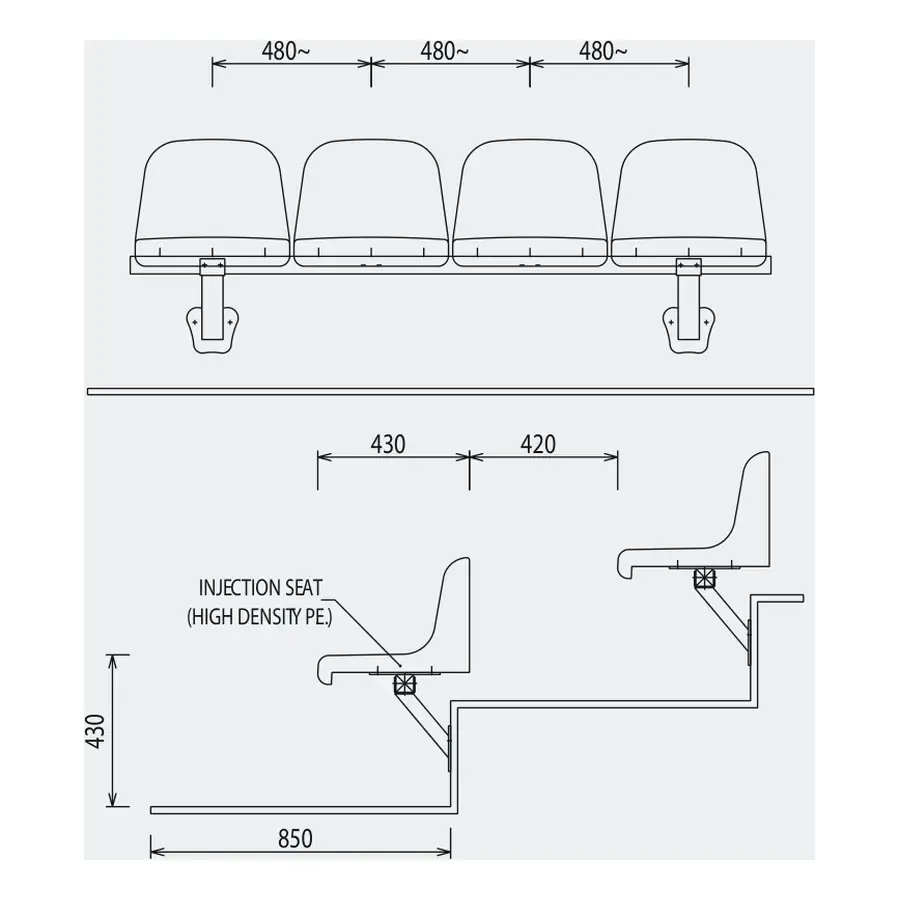 PSB-PB-R6 technical drawing