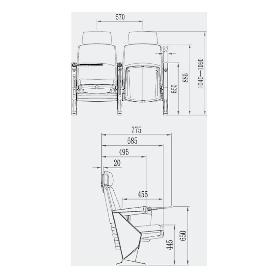 PSB-AP-19(H) technical drawing